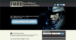 Desktop Screenshot of freemilitaryresumebuilder.com